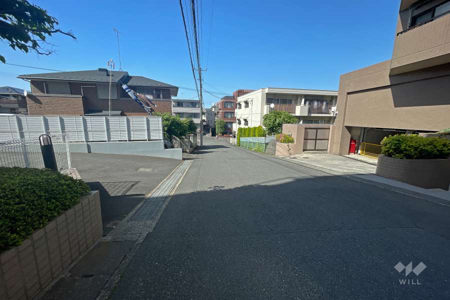 敷地東側の前面道路