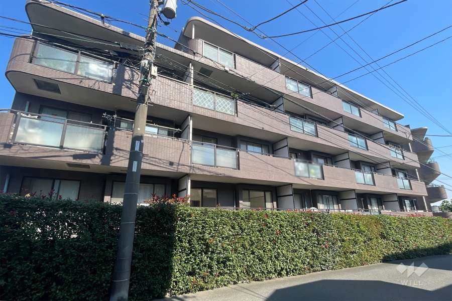 シーアイマンション鷺沼の外観(南西側から)
