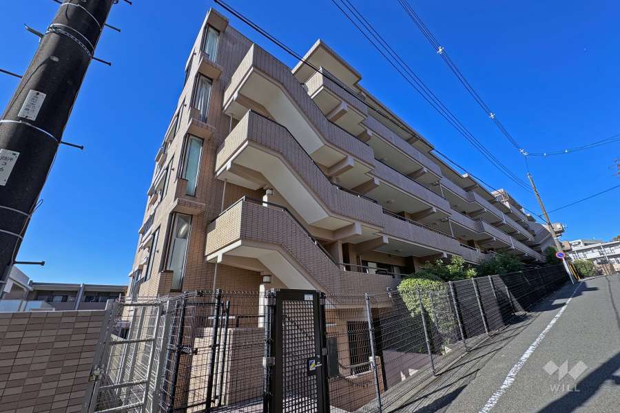 コスモ宮前平ヒルズの外観（西側から）