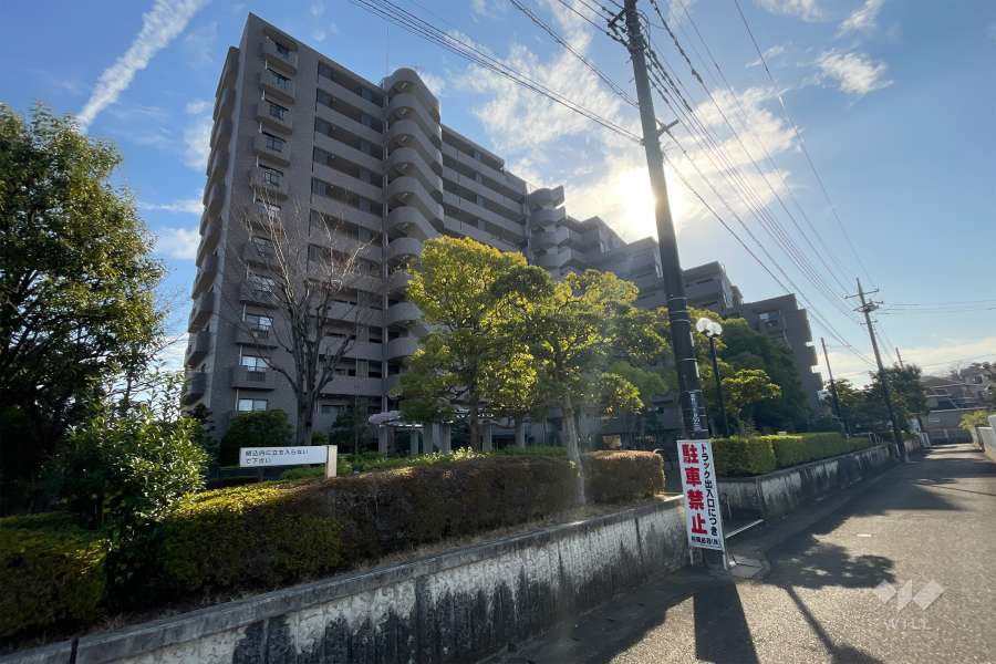 鷺沼ガーデン１０２の外観（北西側から）　