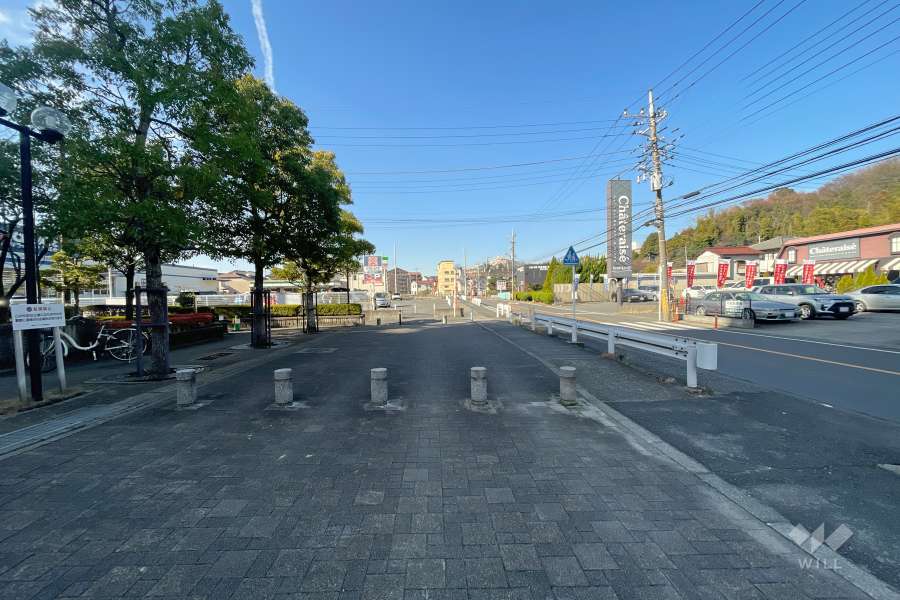 敷地北側の前面道路　