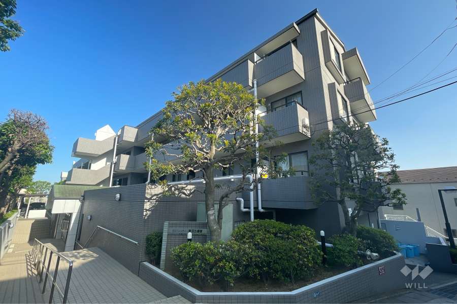 グリーンシティー鷺沼五番館の外観（北西側から）