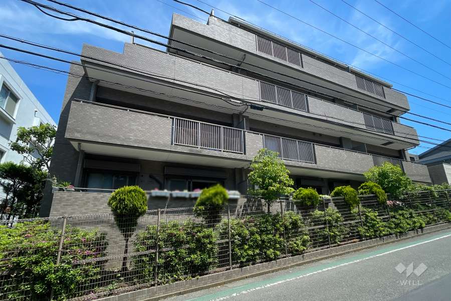鷺沼南パークホームズヴィエントの外観(南西側から)