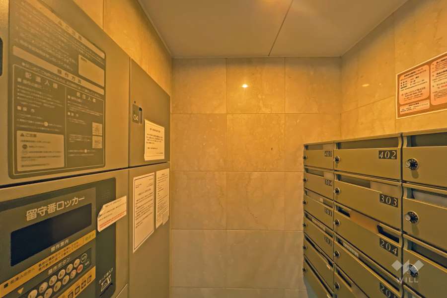 共用ポストと宅配ボックス