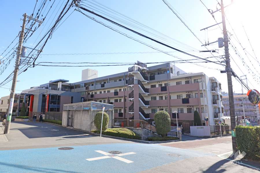 パークハイム宮前平の外観（北西側から）