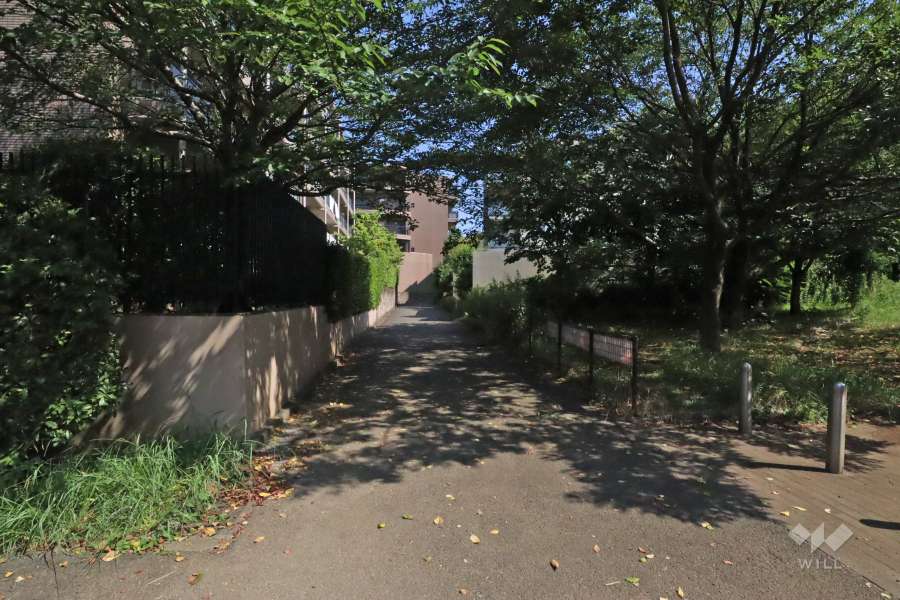 敷地南西側の前面道路