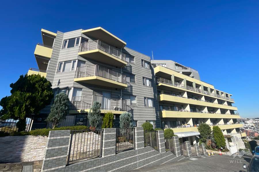 サンクタス鷺沼プライベートヒルの外観(南東側から)