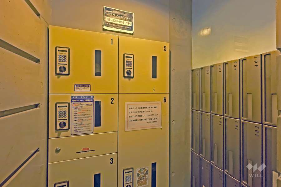 共用ポストと宅配ボックス