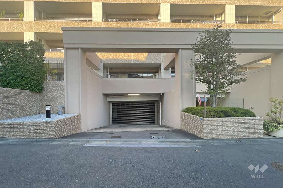 駐車場の出入り口（リングシャッター付き）　