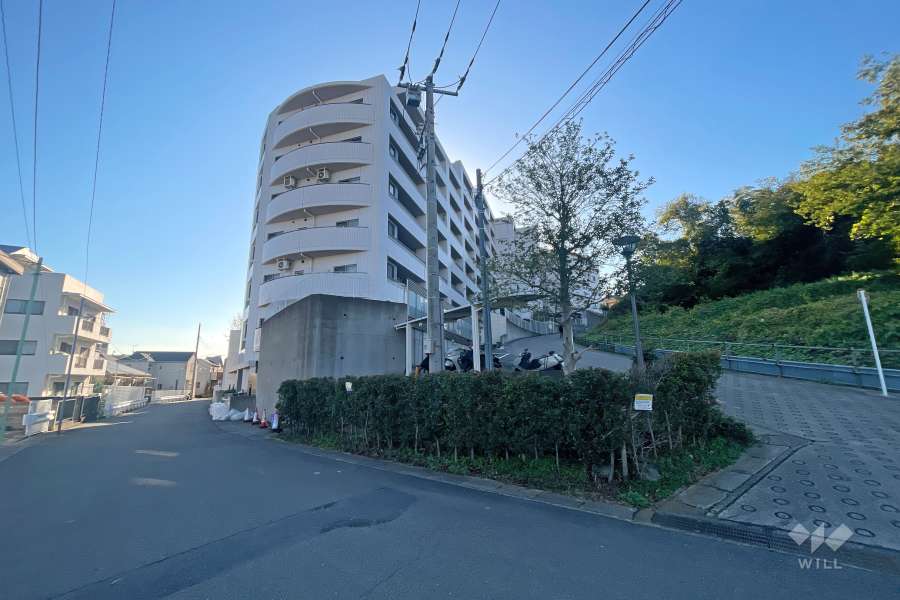 エクストール宮前の丘の外観（北西側から）