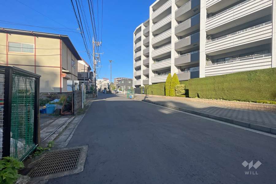 敷地南側の前面道路