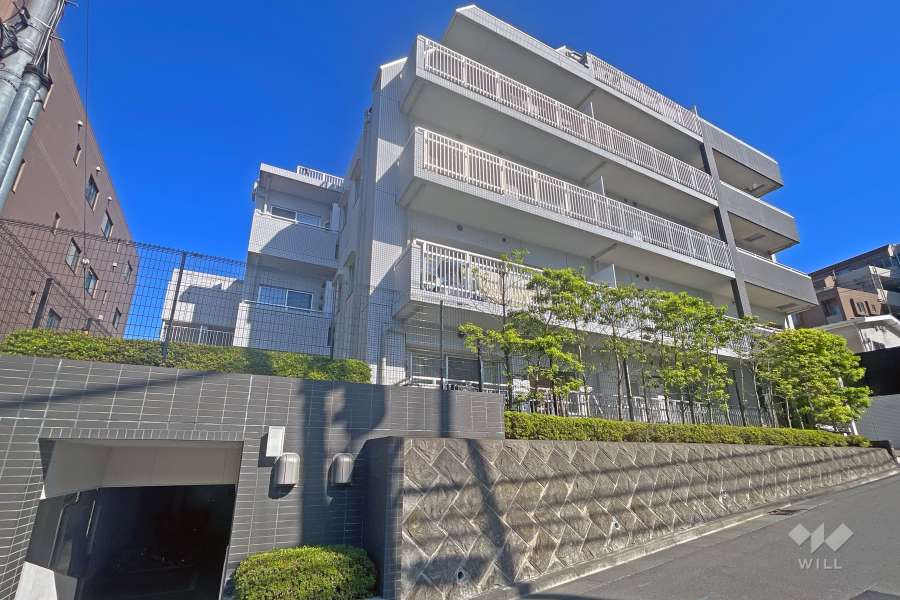 ライオンズクオーレ宮前平の外観（北西側から）