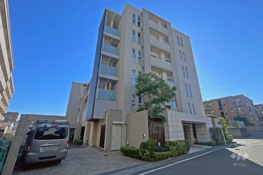 プラウド宮前平サウスフロントの外観（北西側から）