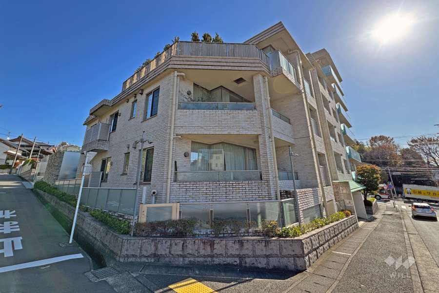 ロイヤルシーズン宮前平の外観（北西側から）