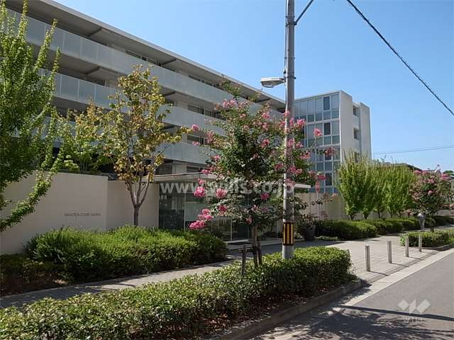 敷地北側にあるエントランス
