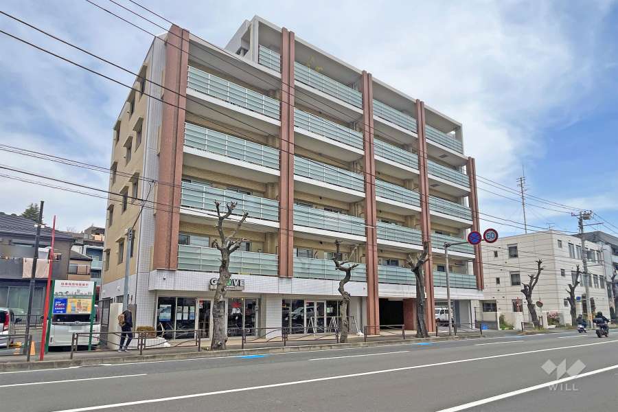 宮前平レジデンスの外観（南西側から）