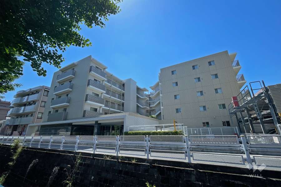 クレヴィア鷺沼の外観（北側から）