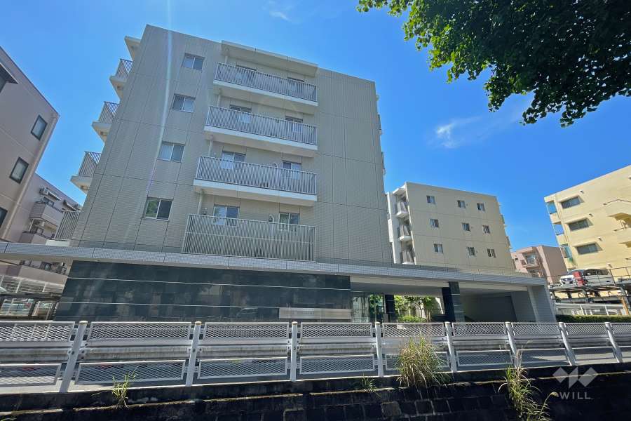 クレヴィア鷺沼の外観（北東側から）