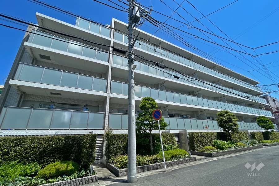 クレヴィア鷺沼の外観（南西側から）