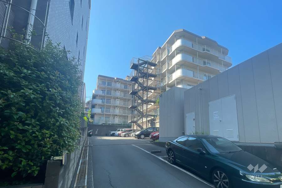 宮前平スカイハイツの外観（北側から）　