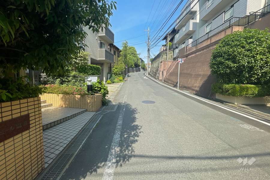 敷地南側の前面道路