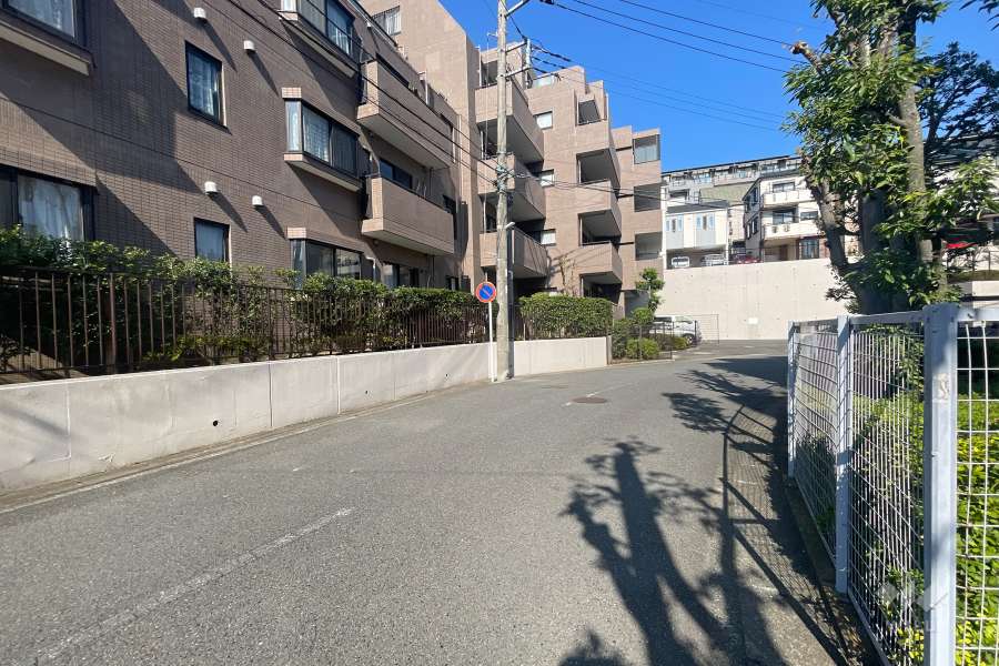 敷地東側の前面道路　