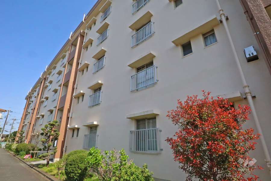 白幡台住宅２号棟の外観（西側から）