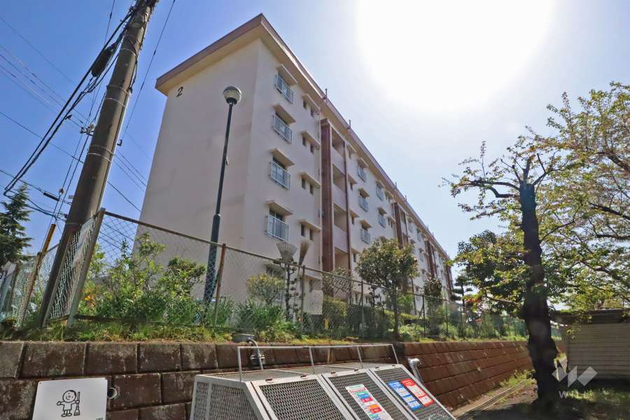 白幡台住宅２号棟の外観（北側から）