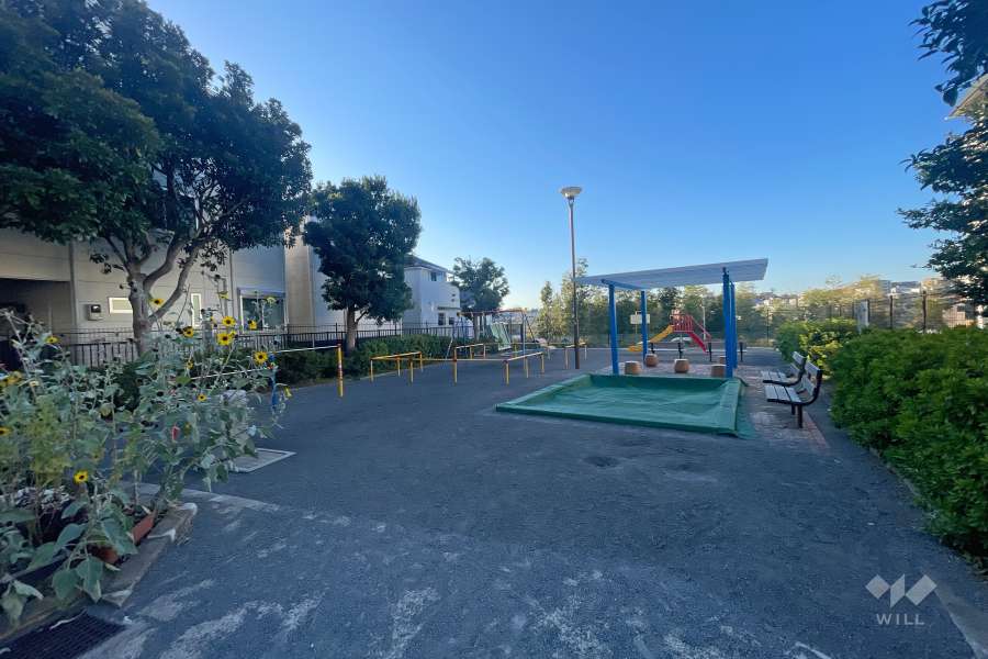 敷地東側に隣接した公園