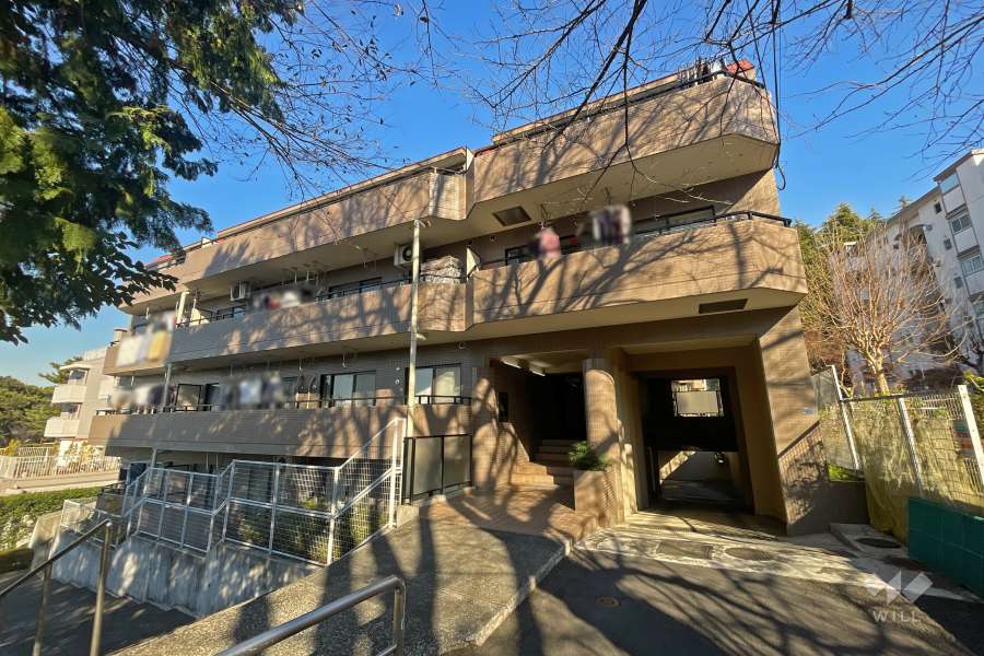 コスモけやき平の外観（南西側から）