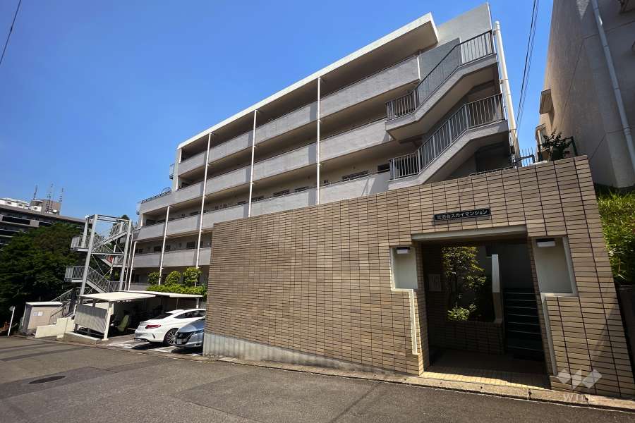 鷺沼台スカイマンションの外観（南西側から）