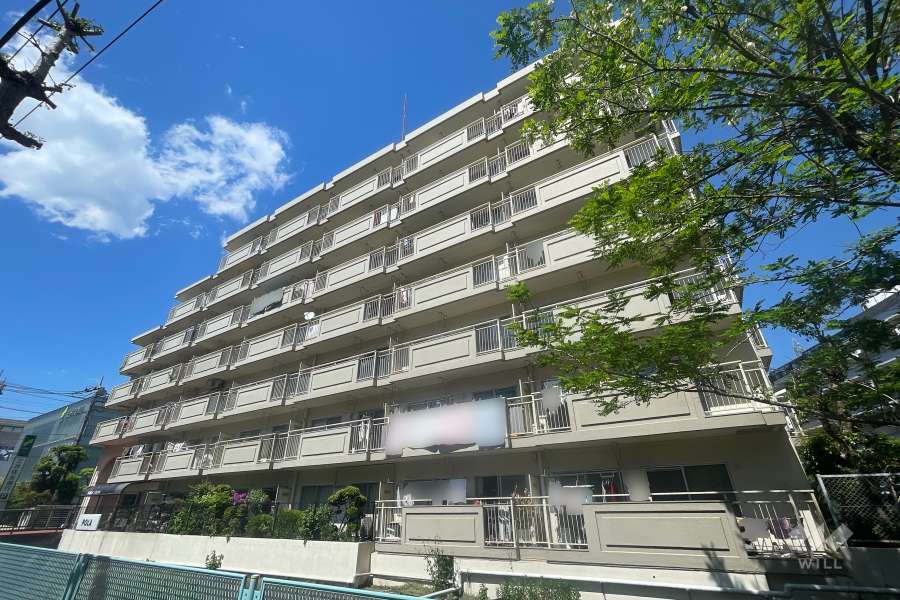 東海宮崎台マンションの外観（南側から）