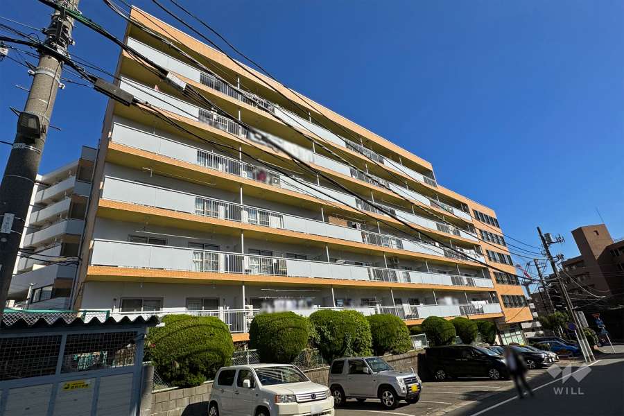 鷺沼東急アパートの外観（南西側から）