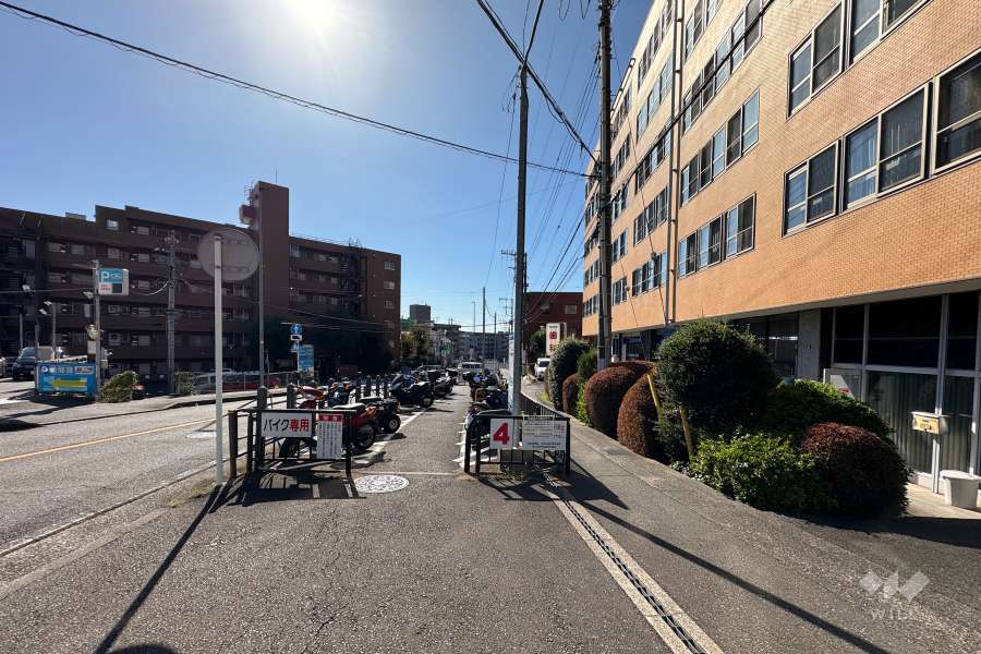 敷地南東側前面道路（北東側から）