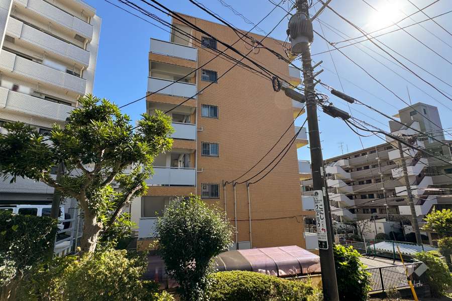 鷺沼東急アパートの外観（北西側から）