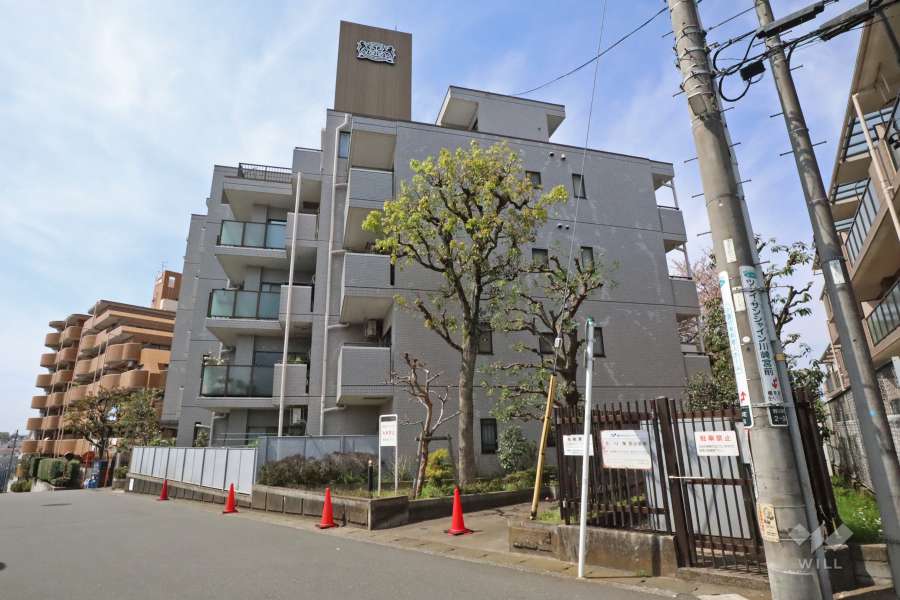 ライオンズヒルズ梶ヶ谷東の外観（北東側から）