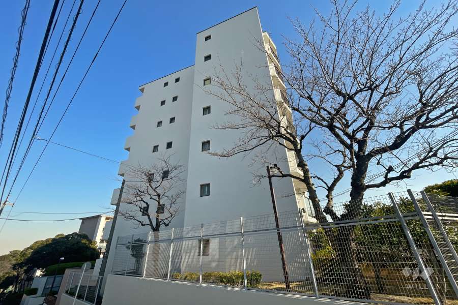 コスモ宮前平の外観（西側から）