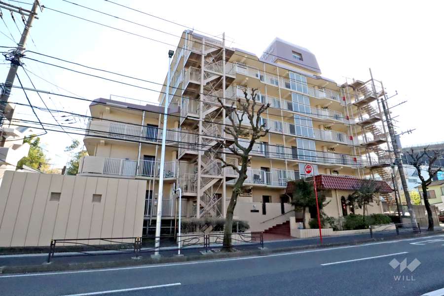 宮前平エコーハイツの外観(北東側から)