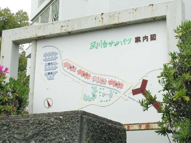 夙川台サンハイツの敷地配置図