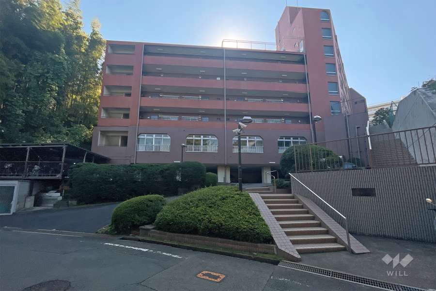 シャンボール鷺沼の外観（北東側から）