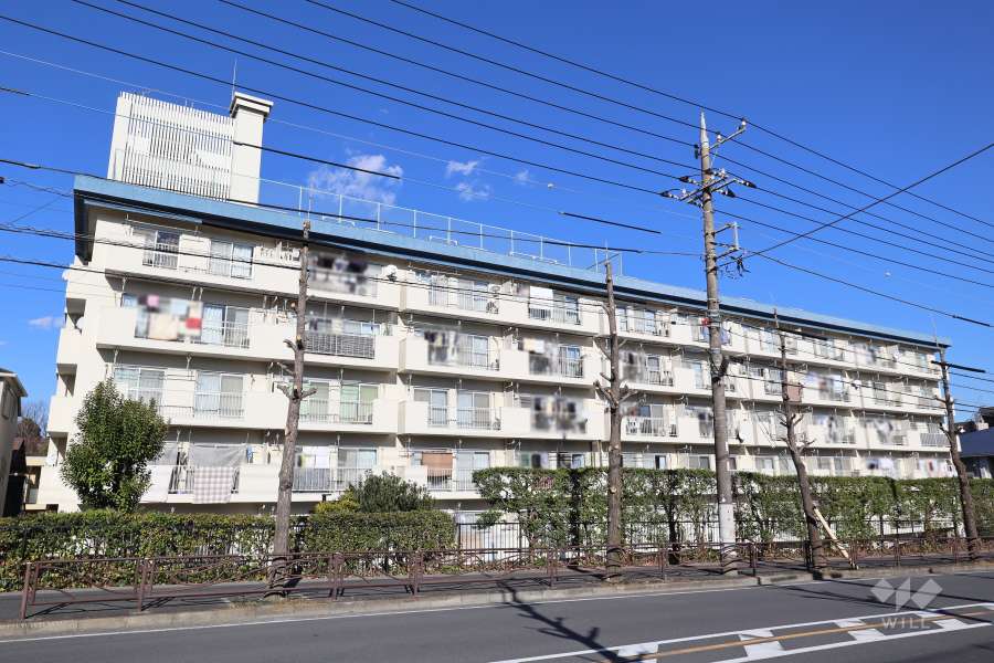 宮前平マンションの外観（南西側から）