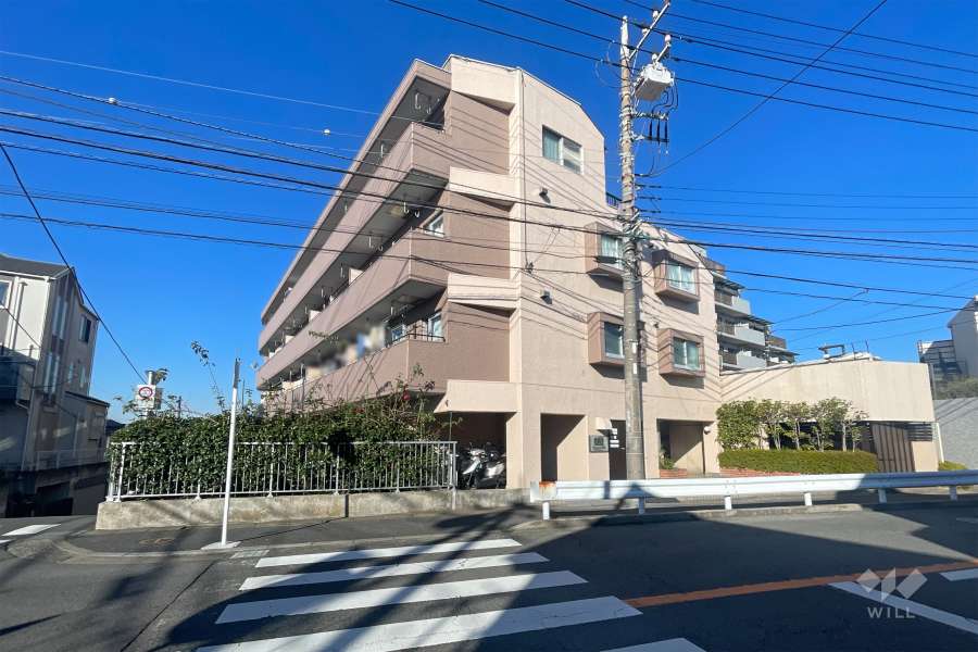 ライオンズマンション鷺沼の外観（南東側から）