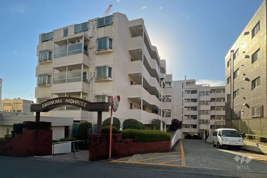 鷺沼ハイライズの外観（北西側から）