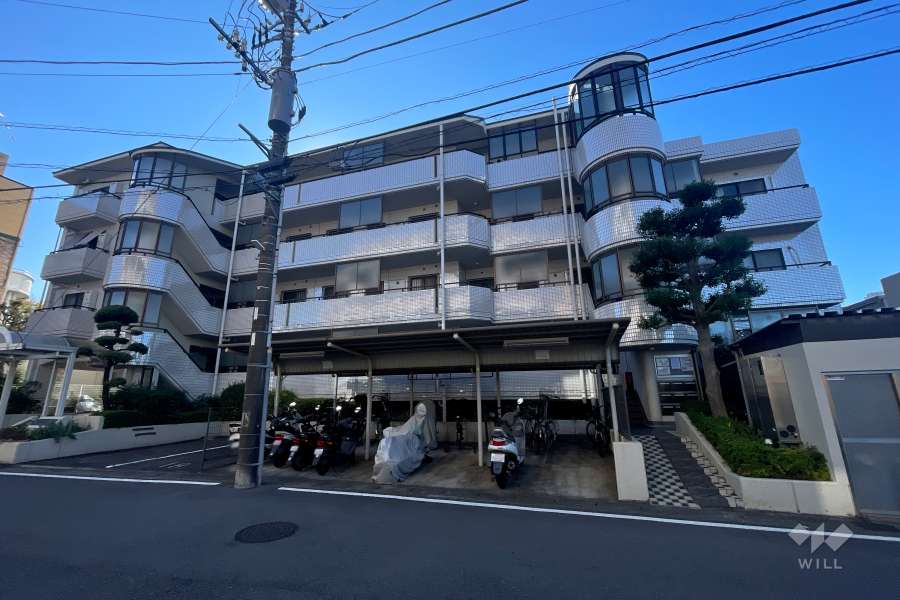 コルネージュ宮前の外観（北側から）