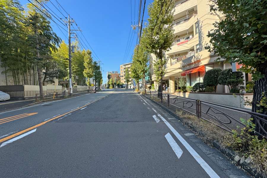 敷地南側の前面道路