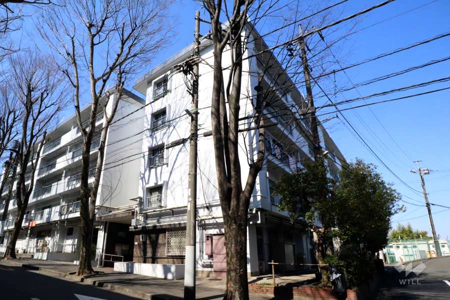 宮前平グリーンハイツ１６号棟の外観（北側から）