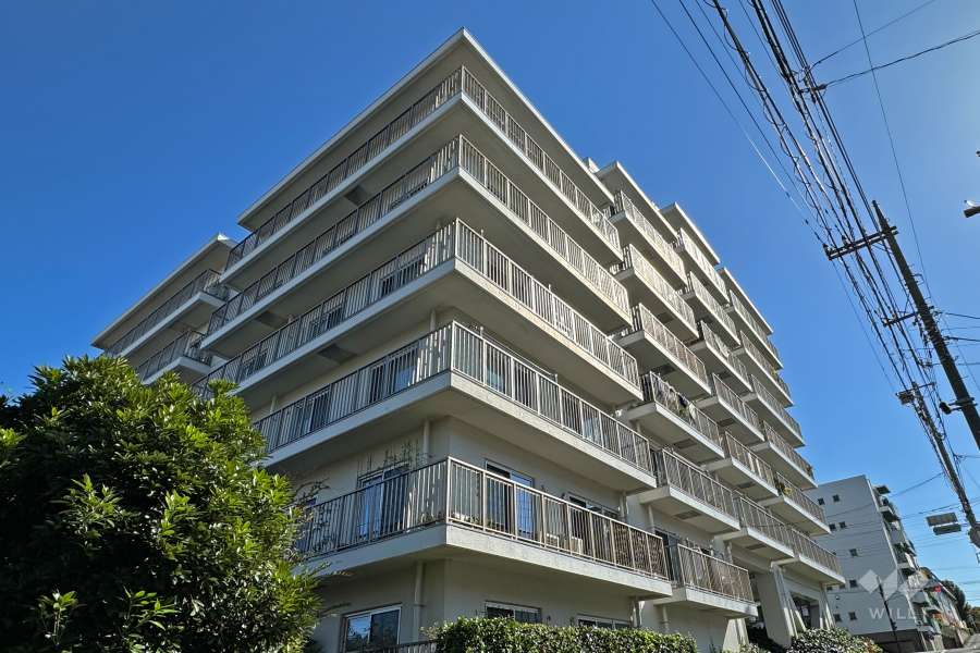 鷺沼南ハイデンスの外観（北側から）