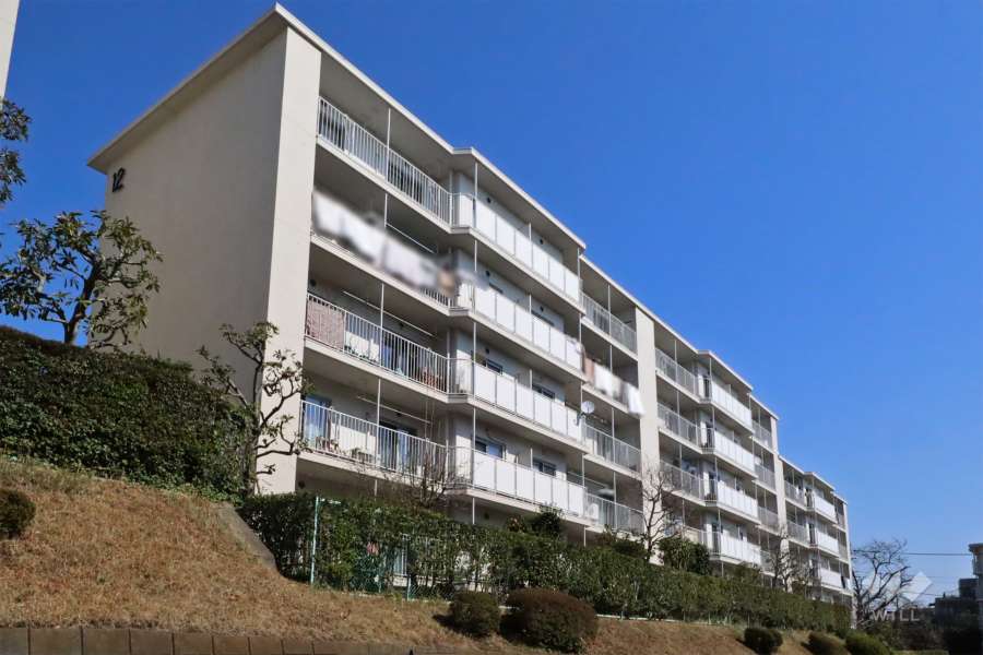 向ヶ丘遊園センチュリータウン12号棟の外観(南西側から)