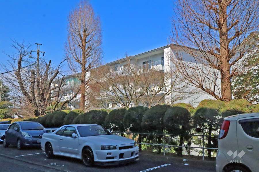 宮前平グリーンハイツ２７号棟の外観(南側から)