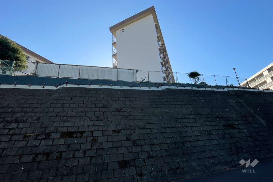 白幡台住宅12号棟の外観（北西側から）